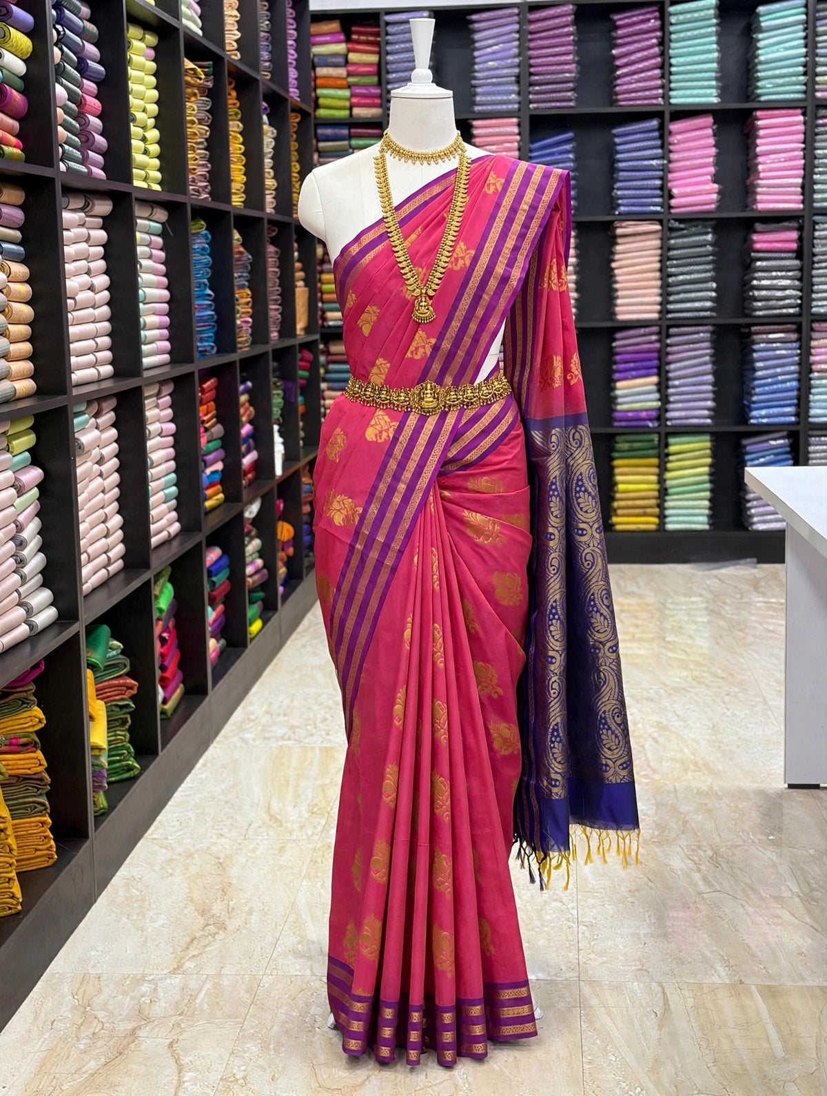 Elegant Elampillai Silk Cotton Sarees✨Beautiful traditional silk cotton sarees with rich zari weaving, contrast borders and graceful pallu designs.