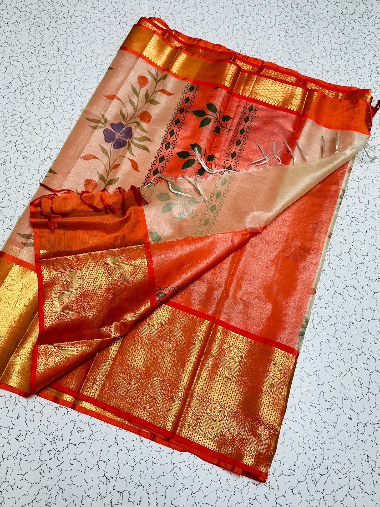 Banaras digital printed saree