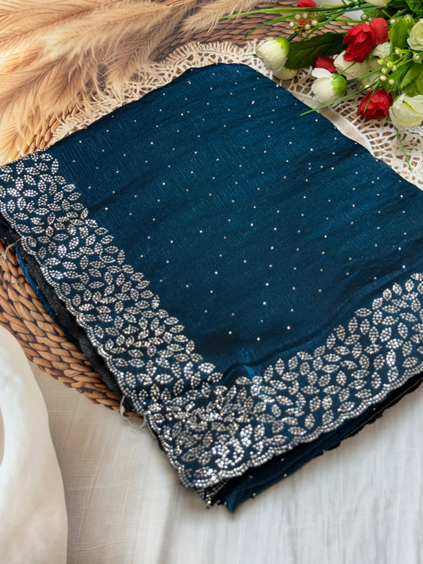Trending space silk saree
