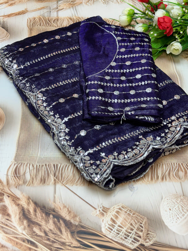 Premium space silk saree