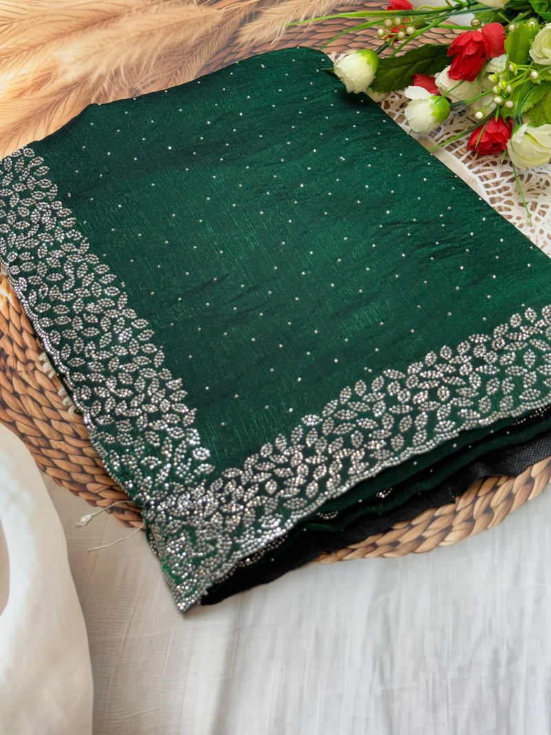Trending space silk saree