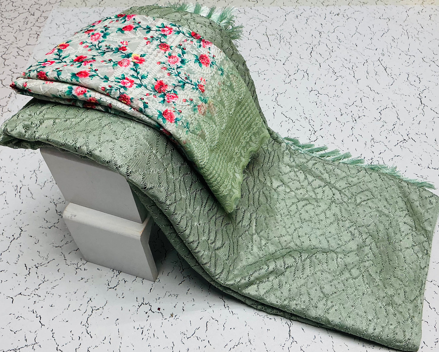 Fancy_Saree_MintGreen_Floral