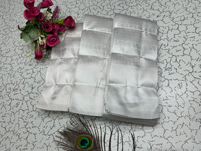 Peacock silver Bridal saree white with silver