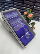 Peacock silver Bridal Saree violet
