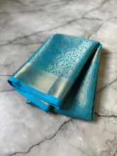 Sai Pallavi Inspired Saree – Sky Blue with Silver Zari
