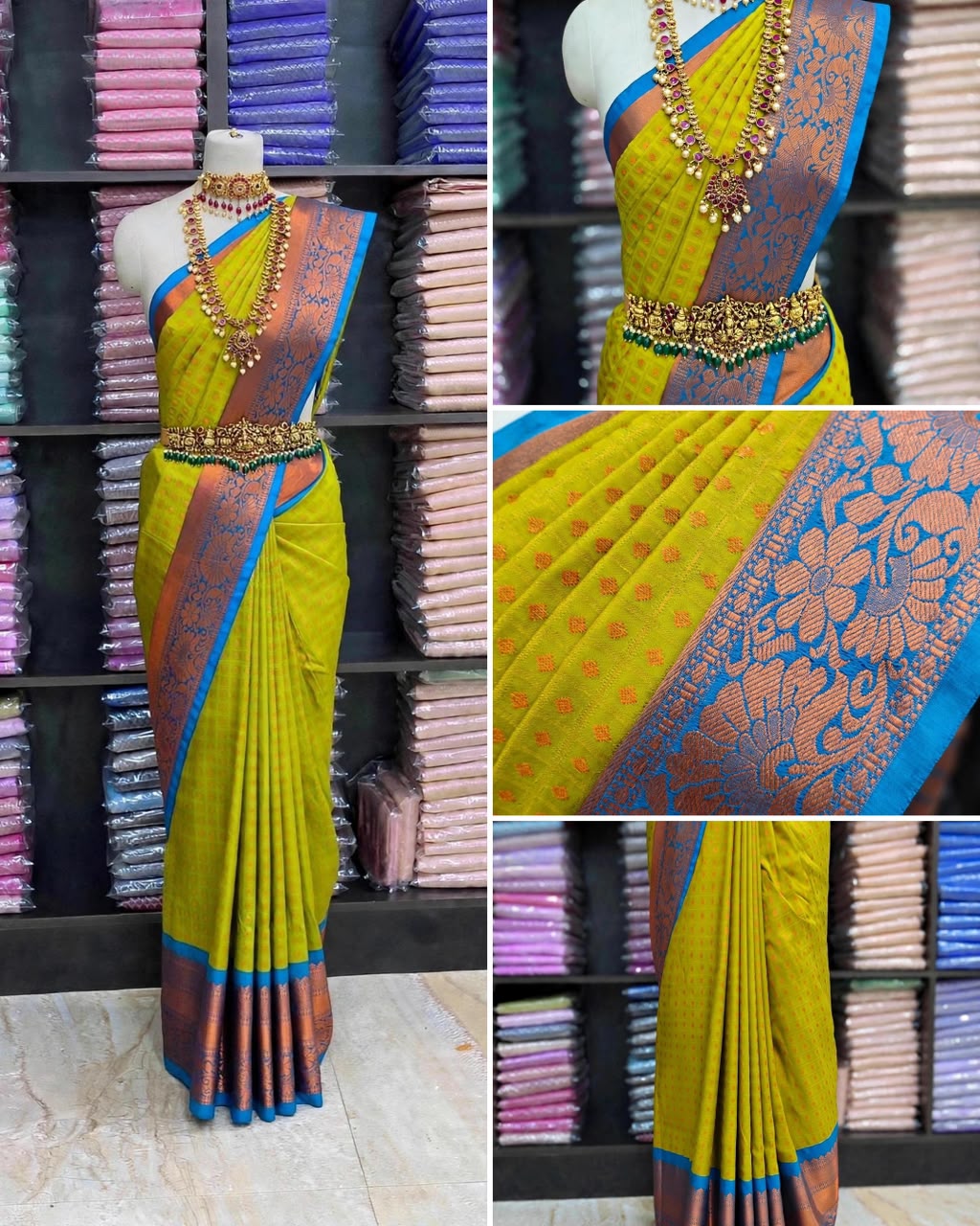 Premium Elampillai Silk Sarees with Rich Copper Zari Floral Border & Traditional Butta Design | Wedding & Festive Wear Sarees | Sri Nandhini Tex