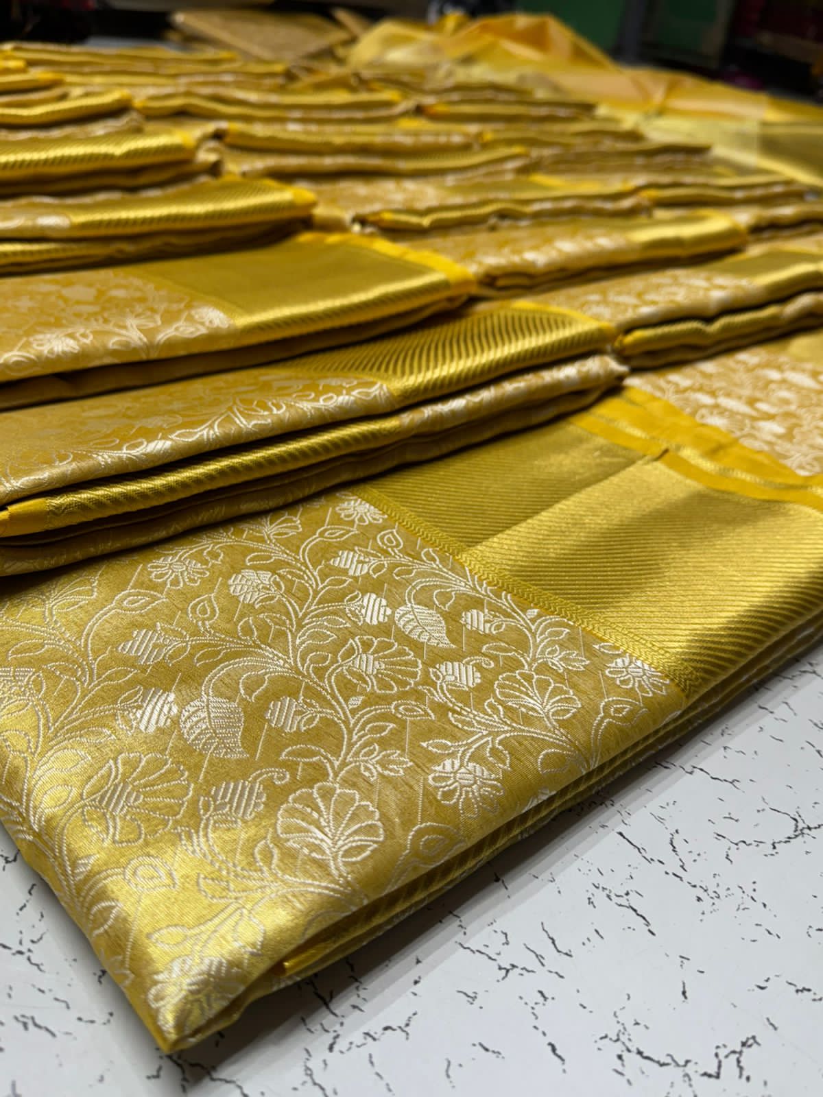 Kayal golden saree