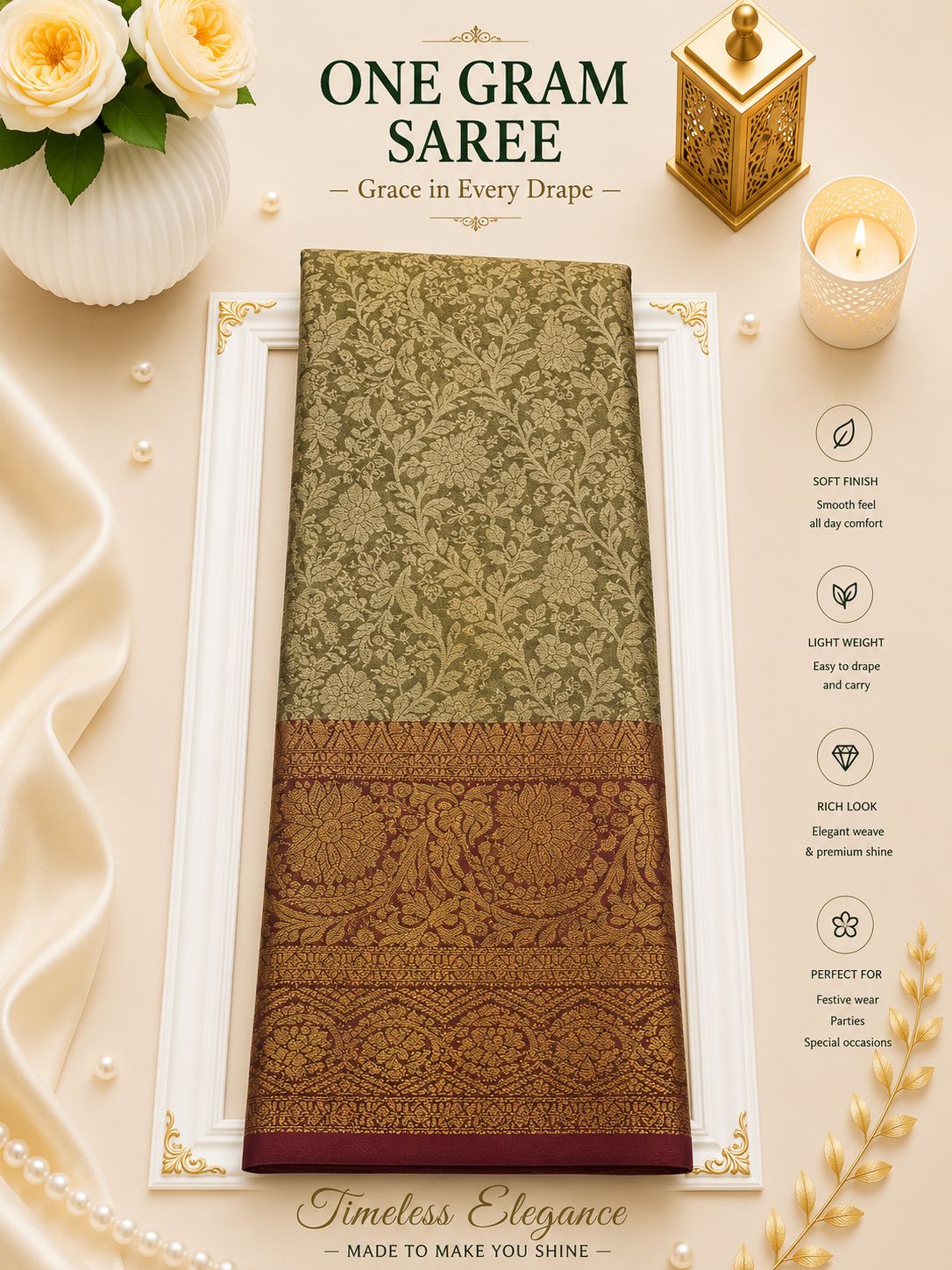 One gram saree