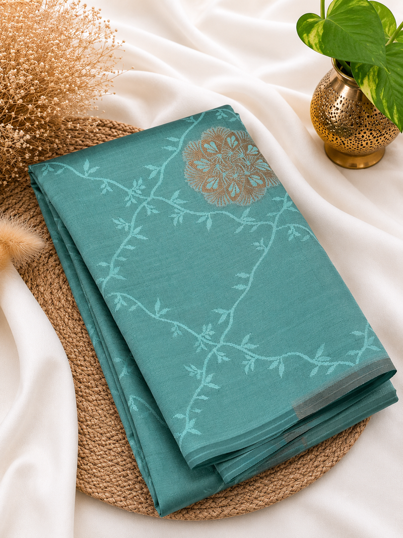 Soft Silk Saree | Sea blue | Hot Offer ₹399 | Elegant Festive Wear | Soft & Graceful Finish | Sri Nandhini Tex | Code: SNTPAOS15