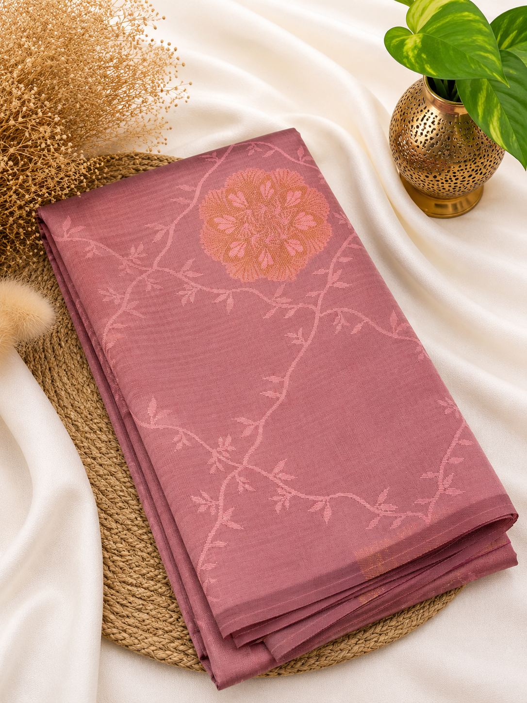 Soft Silk Saree | Dusty Rose | Hot Offer ₹399 | Elegant Festive Wear | Soft & Graceful Finish | Sri Nandhini Tex | Code: SNTPAOS11