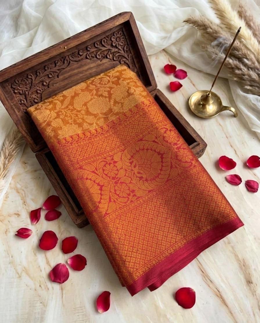 One gram gold saree