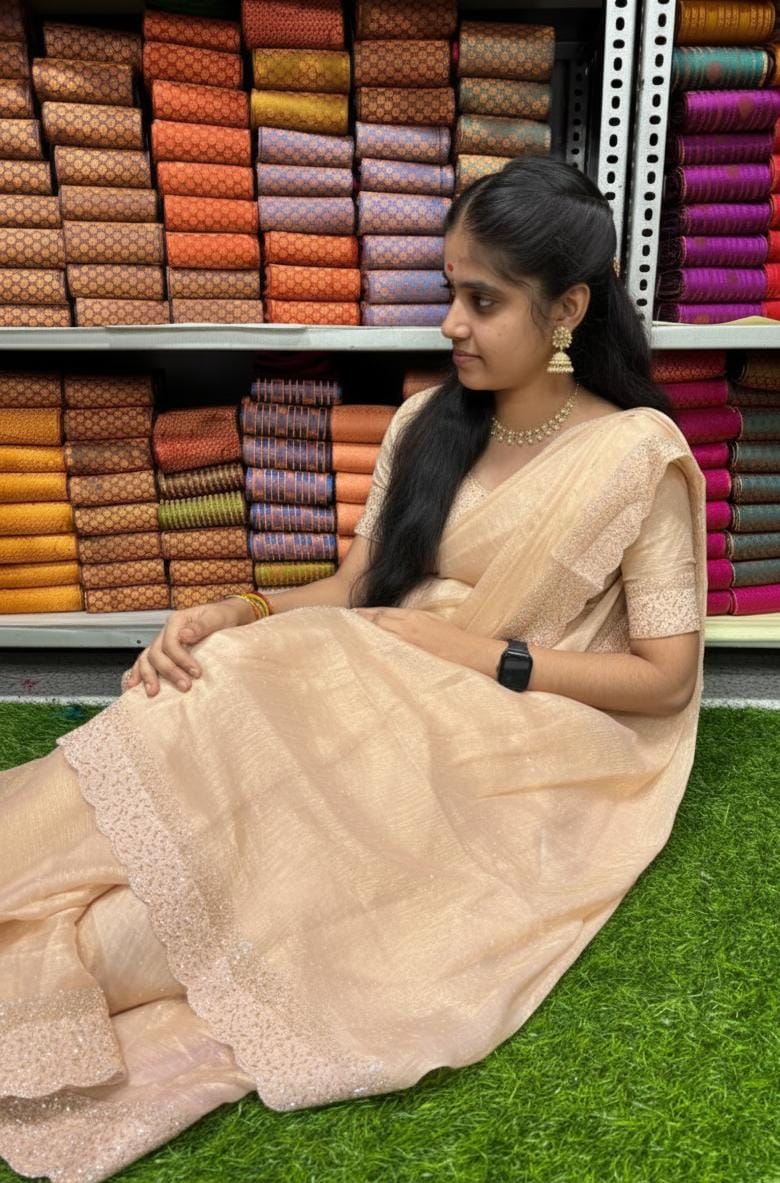 Space silk saree