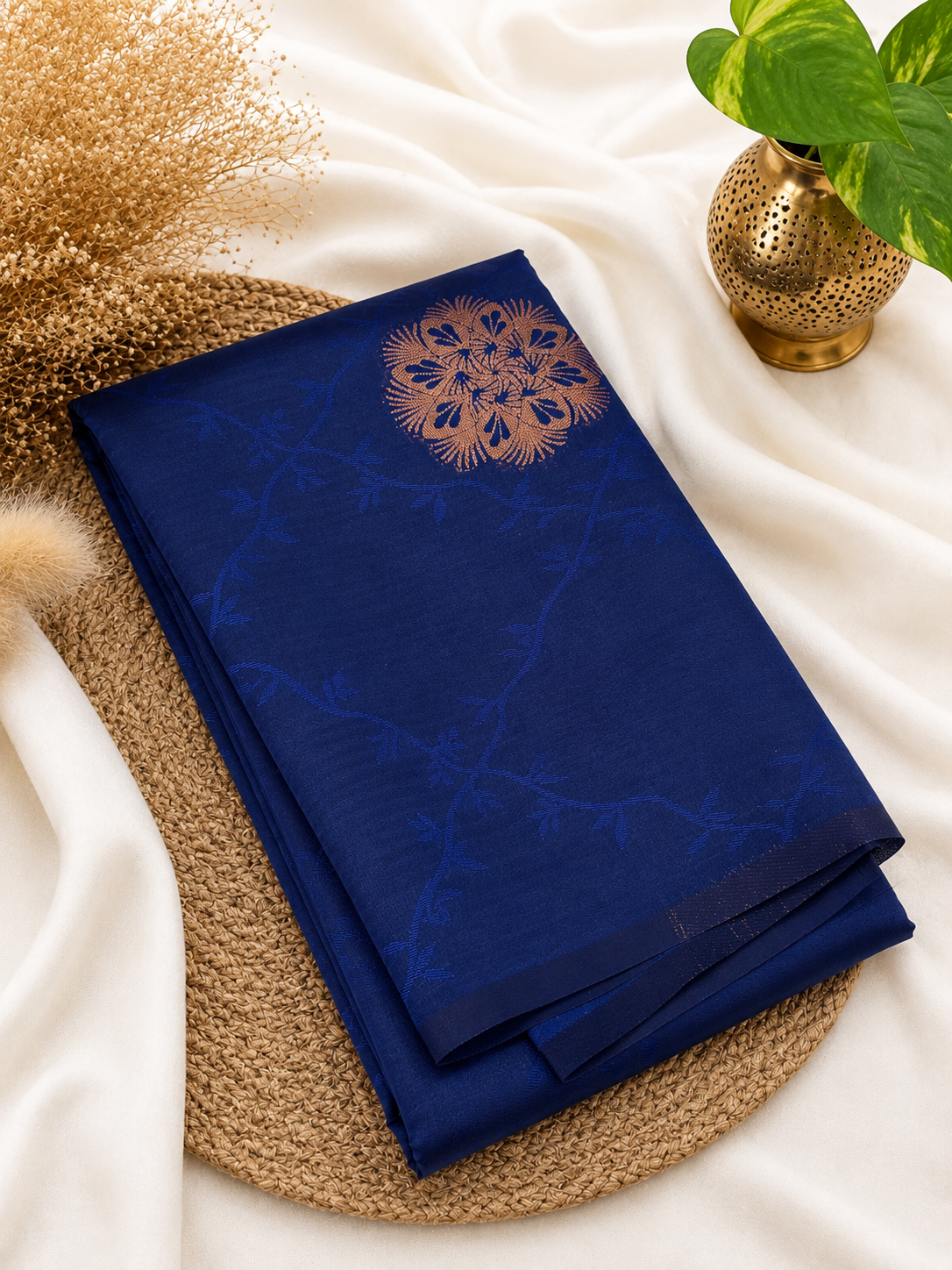 Soft Silk Saree |Navy Blue | Hot Offer ₹399 | Elegant Festive Wear | Soft & Graceful Finish | Sri Nandhini Tex | Code: SNTPAOS16